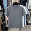 2026 Nueva Ropa para Hombre Cuello Redondo Verano Delgado Manga Corta Camiseta Versátil Moderna Chaleco para Hombres Jóvenes y de Mediana Edad