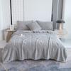 Manta Jacquard de Tafetán Nueva Manta de Color Sólido Manta Multifuncional para Siesta Manta para Sofá Aire Acondicionado Comercio Exterior Transfronterizo