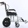Aleación de Aluminio 12 pulgadas Rueda Trasera Silla de Ruedas Venta al por Mayor Plegable Portátil Silla de Ruedas de Una Rueda para Ancianos Silla de Ruedas Manual de Empuje