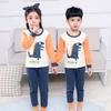Conjunto de ropa interior infantil de otoño e invierno 2024, pantalones de algodón para otoño, pantalones de algodón coreano cepillado para otoño al por mayor