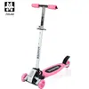 Fábrica Zhe Jia al por mayor scooter plegable de tres ruedas para niños altura ajustable oruga cuatro ruedas grandes generación de comercio exterior