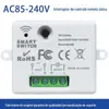Interruptor Inteligente de Controle Remoto Rf433 220V Dispositivo Inteligente Liga/Desliga Remoto, Sem Fiação Necessária, para Controlar Iluminação e Eletrodomésticos, Uso Doméstico