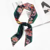 Bolsa de alça decorativa versátil estilo coreano para primavera e verão lenço de seda fita estreita fina cinto de fita lenço de fita para mulheres