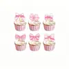 Decoraciones Populares de Amazon con Tema de Moños para Fiesta de Cumpleaños de Niña, Accesorios para Fotos, Banner de Check-In, Globos
