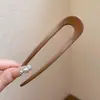 Grampo de Cabelo Acrílico Estilo Nacional Cool Moderno Versátil Disco de Cabelo Grampo de Cabelo Acessório de Cabeça Coreano Diário Simples em Forma de U