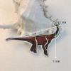 Parches de Tela Bordados de Dinosaurios Hechos en Fábrica con Dorso Adhesivo, Parches Autoadhesivos de Animales de Dibujos Animados para Decoración de Ropa Infantil y Accesorios de Prenda