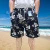 Shorts de Playa para Hombre de Verano para Uso al Aire Libre, Vacaciones Casuales, Estilo Étnico, Shorts de Algodón y Lino de Secado Rápido para Hombre