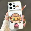 Aplicable a funda de teléfono Apple 18, pijama de lunares, pareja, animales pequeños, suave, lindo, iPhone 17, ventana grande, funda galvanizada 15