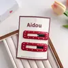 Grampo de Cabelo Estilo Coreano com Bolinhas Estrela de Cinco Pontas Quadrado Nuvem Clipe Lateral para Franja Lateral Grampo Lateral Acessórios de Cabelo Adorno de Cabeça