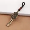 Latão Dinheiro dos Cinco Imperadores Pingente Chaveiro Zodiacal Doze Signos Chaveiro Atrator de Fortuna Ornamentos Acessórios para Reunião no Templo