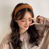 Accesorios para el Cabello Coreanos Dongdaemun Esponja Superior Cranial Banda para el Cabello Color Té con Leche Elegante Banda para el Cabello de Celebridad Cyber Retro Simple Tarjeta de Presión para el Cabello