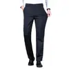 Pantalones casuales elásticos de mezcla de lana para hombre, nueva colección otoño 2026, tiro medio-alto, pierna recta, color liso, pantalones cálidos