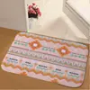 Alfombrilla de suelo de franela para baño estilo nuevo de Amazon transfronterizo, alfombra para puerta de entrada, alfombrilla absorbente antideslizante para baño