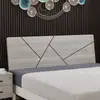 Cabeceira de Madeira Maciça, Novo Modelo 2026, Cama de Casal, Estilo Simples Moderno Econômico, Encosto de Cabeceira de Chão Sem Pintura