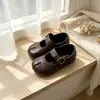 Colección Otoño 2026: Elegantes Zapatos de Princesa Retro para Niñas Pequeñas, Estilo Coreano, Versátiles y Elegantes Zapatos Individuales de Cuero para Niñas
