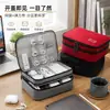 Bolsa de Almacenamiento Digital de Doble Capa para Control de Calidad, Portátil para Viajes, Bolso de Gran Capacidad para Viajes de Negocios, Bolsa de Almacenamiento y Organización para Protección Digital 3C