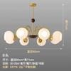 Lustre para Sala de Estar Estilo Nórdico Luz para Sala de Jantar Estilo Italiano Feijão Mágico Luz Simples Moderna Meio Antigo Bauhaus Quarto Luz de Quarto