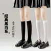 Calcetines mujer medias cortas negras mujer verano ultradelgadas calcetines de pantorrilla jk longitud de rodilla primavera y otoño calcetines negros pierna fina