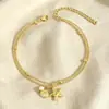 Colar de Camada Dupla com Estilo Suave de Damasco Leitoso, Pingentes de Estrela do Mar e Concha, Corrente Fina de Bolinhas Douradas, Corrente de Clavícula em Camadas para Meninas