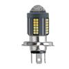 Farol de motocicleta H4 três garras H6 branco amarelo farol elétrico longe e perto luz holofote integrado lâmpada h6 modificada de duas cores