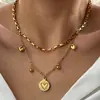 Collar de Acero Inoxidable Ojo del Diablo Collar para Clavícula Diseño Versátil de Temperamento Sentido de Alta Gama Alto Valor Facial Regalo para Mujeres