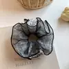 Scrunchie de Renda Doce Super Fada para Mulheres Estilo Coreano Acessórios de Cabelo Girly Elásticos de Cabelo Elásticos de Cabelo de Coque Alta Elasticidade Flores de Cabelo