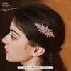 Suministro Transfronterizo de Peines para el Cabello de Flor de Zirconia, Accesorios de Lujo Europeos y Americanos para el Cabello de Novia, Peines para Sesión de Fotos de Boda Vintage, Venta al por Mayor