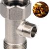 Adaptador Buct T-adaptador de válvula Buct T rosca 1/2 "x 1/2" x 9/16"