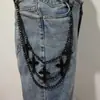 Joyería Transfronteriza Europea y Americana, Cadena para Pantalones Extensa Personalizada Retro con Remaches, Hip-Hop Punk, Disco, Tendencia Nacional, Accesorios Oscuros