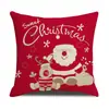 Fronha de Almofada de Rena de Natal Fofa Criativa Amiga da Pele Casa Decoração de Quarto Encosto Encosto de Carro