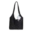 Bolso de Hombro Estilo Ins con Estrella para Mujer 2026 Nuevo Gran Capacidad Bolso de Viaje para el Trabajo Bolsa Tote de Lona para Artículos Varios