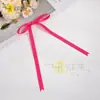 Lazo de nudo en T de cola larga de 1 cm, accesorio para el cabello semiacabado, tocado, lazo de cinta hecho a mano DIY, venta al por mayor