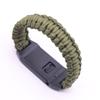Pulsera de supervivencia para exteriores, pulsera de cuerda de paraguas de siete núcleos, herramienta multifuncional de supervivencia en la naturaleza, cuerda de aterrizaje, cuerda salvavidas de mano.