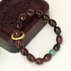 Pulseira Bodhi Rato Dourado Roxo Série Tinta DIY Especificações 13-15mm Masculino e Feminino Estilo Étnico Joia Rosário Atacado