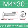 Tornillos Autorroscantes de Acero Inoxidable 304 Ta Tornillos Autorroscantes de Cabeza de Hongo Cruz M3M4M5M6 Tornillos de Acero Inoxidable