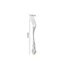 Cubiertos de Acero Inoxidable Corte Real Cuchillo con Relieve Retro, Tenedor, Cuchara Creativa Cuchara de Café Hueca Cuchara de Postre Tenedor Cuchillo para Filete