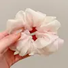 Scrunchie de rede de renda de bolinhas novo estilo coreano com um toque vintage e sofisticado, adequado para rabos de cavalo, um acessório de cabelo para meninas