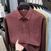 Camiseta Delgada de Manga Larga de Alta Gama para Primavera y Otoño 2026, Camisa Polo Casual de Negocios Holgada, de Moda