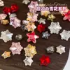 Nuevos Accesorios para Uñas Tendencia Copo de Nieve Transparente Punta de Diamante Fondo Puntiagudo Diamante Irregular Deslumbrante Diamante de Año Nuevo Accesorios para Uñas de Navidad