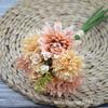 Combinação de Cebolinha e Crisântemo Pequeno Flores Artificiais Estilo Europeu Adereços de Casamento Flor para Segurar pela Noiva Mobiliário Doméstico Comércio Exterior Flor Falsa