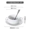 Cuenco de sopa blanco puro de estilo occidental simple y creativo con dos asas, taza de sopa, cuenco para sopa, vajilla de cerámica para hornear, cuenco para avena de desayuno, cuenco para postre