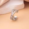 Anillo Europeo y Americano Transfronterizo de Diamante Completo para Mujer, Apertura de Circonita de Gama Alta de Nicho, Anillo Ajustable, No se Desvanece, Venta al por Mayor Versátil