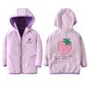 Abrigo infantil de forro polar para otoño e invierno, nuevo abrigo de forro polar para niños y niñas, abrigo infantil pequeño, ropa informal coreana