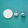Plata Pura S999 Estilo Chino Nuevo Retro Colgante Bolsa de la Suerte Envejecida Cuerda Trenzada DIY Accesorios de Joyería de Plata Hechos a Mano Materiales