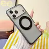 Adequado para iPhone 18 Pro, capa de celular com suporte giratório de bolinhas, sucção magnética, toque de pele Apple 17, 16 capa protetora premium