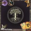 Toalha de Mesa para Cartas de Tarot Decoração de Jogo Toalha de Mesa Árvore Jogo de Cartas Jogo de Empurrar Cartas Adereços de Ritual Toalha de Mesa Decorativa