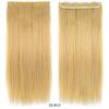 Comércio exterior peruca mulheres longas lisas fabricantes de cabelo atacado cinco clipe sem costura peça de extensão de cabelo 5 clip cabelo natural realista peruca peça