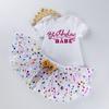 Conjunto de falda y tutú para bebé niña de medio año, ropa de vacaciones, Amazon, eBay, ropa para niños, ropa de bebé al por mayor