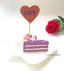 Fornecimento Direto da Fábrica cartão com glitter dupla face dourado Love cartão de decoração de bolo de aniversário 12 peças um pacote atacado transfronteiriço