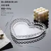 Bandeja de Cristal con Cuentas de Color Ámbar Estilo Minimalista Nórdico Adorno Decorativo de Escritorio Portavelas Soporte para Anillos Accesorio para Fotografía